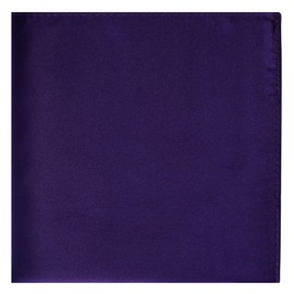 KissTies Royal Purple Mens Pocket Square Satin Hanky