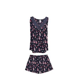 Fashion by Mirabeau Lace Short Set (Small, Bouquet of Hearts)