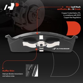 A-Premium Front Ceramic Disc Brake Pads Set Compatible with Dodge, Chrysler and Plymouth Models - SX 2.0 2003-2005, Intrepid 1995-1997, Neon, 4 Pcs