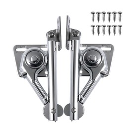 TopHomer 1 Pair Toys Box Hinges - Lid Support Hinges Chest Hinges for Wooden Toy Box, Cedar, Storage Trunk & Benches, Made of Zinc Alloy, Safety & Heavy Duty