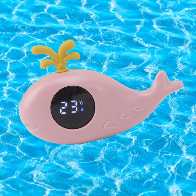 Baby Bath Thermometer Digital Cartoon Cute Whale Thermometer Multi Functional