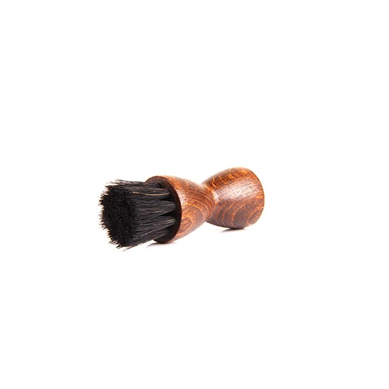 Small Jar Brush Diabolo – Horsehair – Wooden Shoe Brush