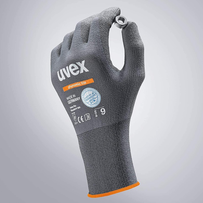 3 Pairs of UVEX Phynomic Lite Safety Work Gloves -