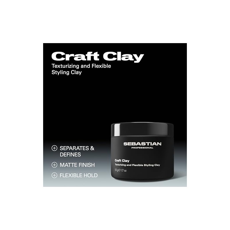 Sebastian Professional Craft Clay Texturising & Flexible Styling Clay -