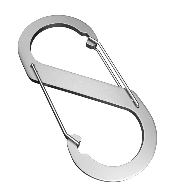 Aluminium S-Shaped Carabiner Hooks, 88mm x 40mm, Set of 3,