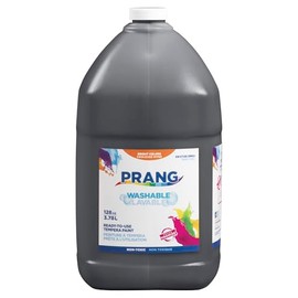 Prang Pintura de témpera lavable, negro, 1 galón, 1 unidad