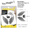 Semi-Permanent Tattoo, Royal Crown with Wings, Long Lasting Temporary Tattoos,