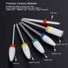 ASNOMY 2.35mm Ceramic Nail Drill Bits Set, Pro Coarse Medium