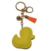 Popfizzy Rhinestone Yellow Duck Keychain for Girls, Backpack Key Fob,