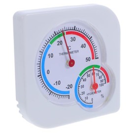 Termómetro Portátil Analógico Higrómetro para Oficina y Áreas de Almacenamiento, Mini Medidor sin Pilas, Resistente para Interiores y Exteriores