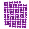 Ouzoustate 1400 PCS Purple Circle Dot Stickers 3/4" Round Color