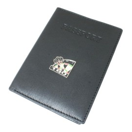 Darts 180 Leather Passport Cover Black Holder RFID Safe Gift 645