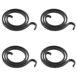 ZZLZX 4PCS Door Lock Spring 2.5 Turns Handle Spring Replacement Anti Theft Wooden Bathroom Toilet Door Lock Bedroom Handle Lock Core Card Spring