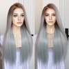 K'ryssma Highlight Pink Cyan Grey 13x6 Lace Frontal Wig Pre
