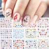 3 Sheets Christmas Nail Art Stickers Snowflake 3D Self-Adhesive Christmas