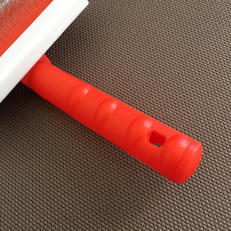 Sheepskin Rug Brush (Red, Large)