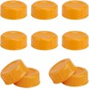Narrow Milk Bottle Caps, 10Pcs Orange Travel Bottle Lids, Leak