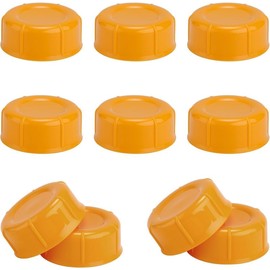 Narrow Milk Bottle Caps, 10Pcs Orange Travel Bottle Lids, Leak Proof Narrow Milk Bottle Lids Caps