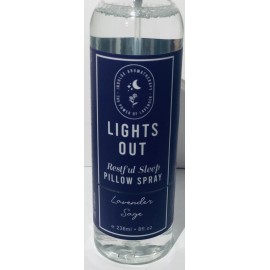 Home & Body Co Lights Out RESTFUL SLEEP Pillow Spray Indulge Aromatherapy LAVENDER SAGE 8 OZ