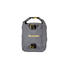 Plano Z-Series Roll-Top Waterproof Fishing Tackle Backpack, Gray Fabric, Includes 2 Clear 3700 StowAway Utility Boxes, Fishing Backpack with Tackle Boxes