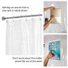 Cedmon Waterproof Fabric Shower Curtain or Liner with 9 Storage