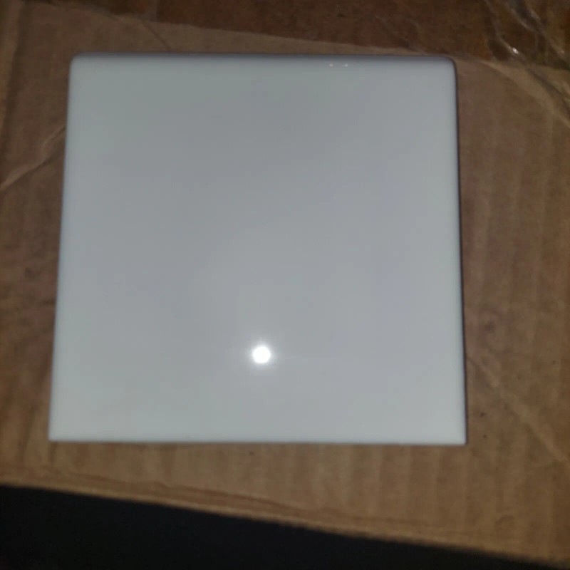 Mulia Ceramics Glossy White Tile 4.25x4.25 Square