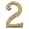 Duratool D01252 Brass Number, No. 2, 3" Size