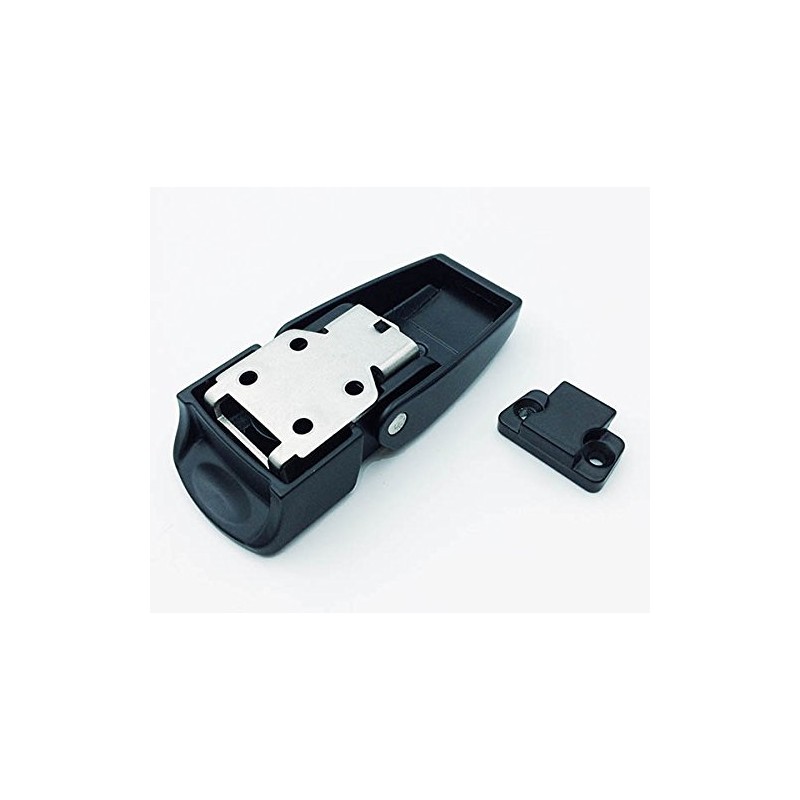 3" Draw Latch for Saddlebags, Trunk, Toolbox, Black with Lock