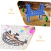 Kisangel Funny Bridge Toy DIY Train Accessory Model Train Bridge