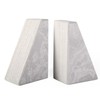 Marble Bookends for Heavy Books, Decorative Book Ends for Shelves,