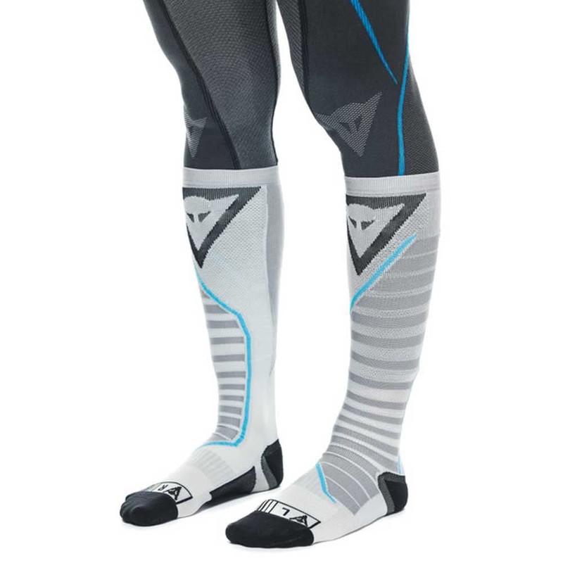 Dainese Unisex Dry Long Motorcycle Socks Long Summer, Black/blue