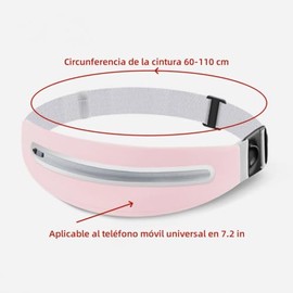 THJOPOKEEL Riñonera/Cangurera para Corredores con sistema antirrobo y orificio para auriculares - Tejido elástico de lycra impermeable - El regalo ide