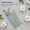 Organic Cotton Muslin Bunny Lovey Blanket, Soft & Breathable Security