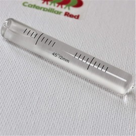 Replacement Level Glass Vial, Spirit Bubble Level, Clear with nib, Accurate, 70mm x 11mm, 2-3/4" x 7/16" - Transparent