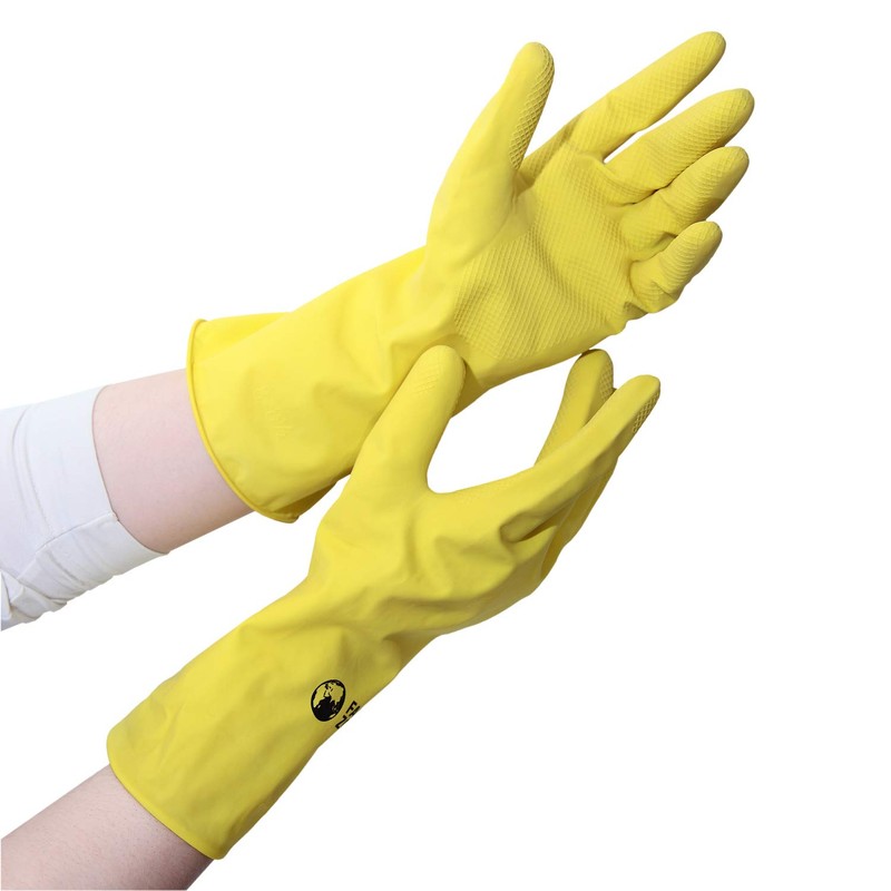Household Gloves Natural Rubber 1 Pair M