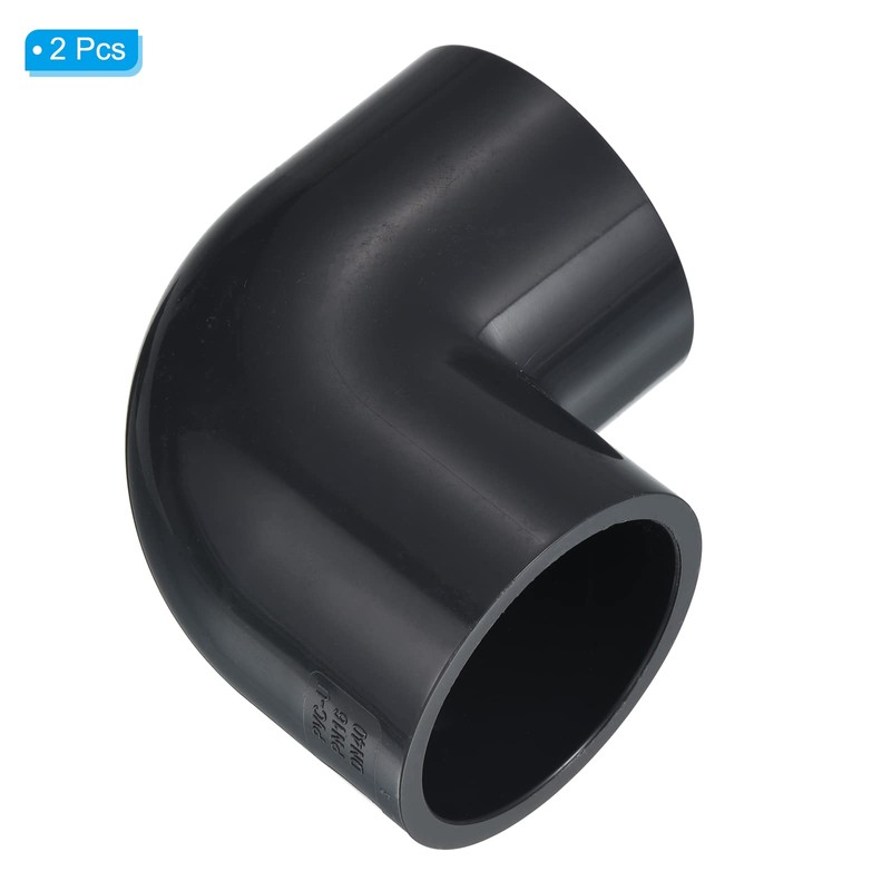 PATIKIL UPVC Pipe Fitting Elbow 50mm Socket, 90 Degree Adapter