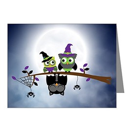 Truly Teague Note Cards (20 Pack) Little Spooky Vampire Owl with Friends