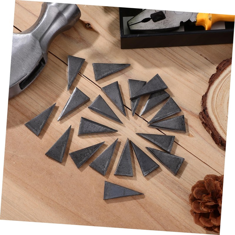 Operitacx 20pcs Carbon Steel Hammer Wedge Repair Tool Handle Fixing