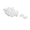 Motoforti Universal Car Trim Instrument Panel Dashboard Plastic Fastener,Plastic,White,20Pcs