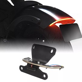 Rudyness US LED Fender Eliminator Integrated Tail Light For Kawasaki Vulcan S EN650 15-23
