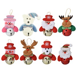 LKCCTK Bell, Decorative Hanging Ornament, Festival Scene Pendant, Christmas Tree, Decoration, Fashionable, Hanging Ornament, Small Items, Christmas Tree Decoration, Party Scene Pendant, Set of 8