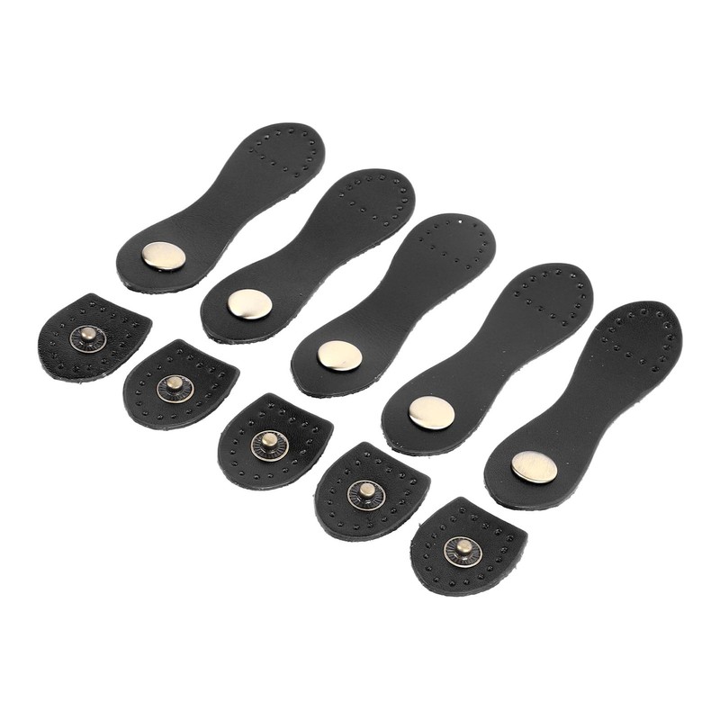 5 Set Leather Snap Buckles Soft Wearable DIY Sewing Leather