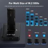 Amzpilot M.2 NVMe & SATA to USB C Docking Station,
