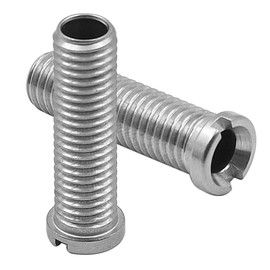 POFET Pack of 2 Kitchen Sink Basket Strainer Screw, Hollow Screw Sink, Strainer Screw, 45 mm Stainless Steel Drain Strainer Screw, Hollow Screw for Kitchen Sink Strainer