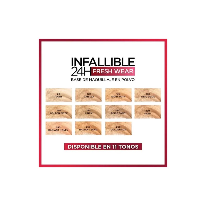 LOréal Paris Infallible 24h Fresh Wear, Base de Maquillaje en