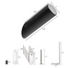 NINETREX Black Wall Hooks Matte Black Towel Hook Modern Robe