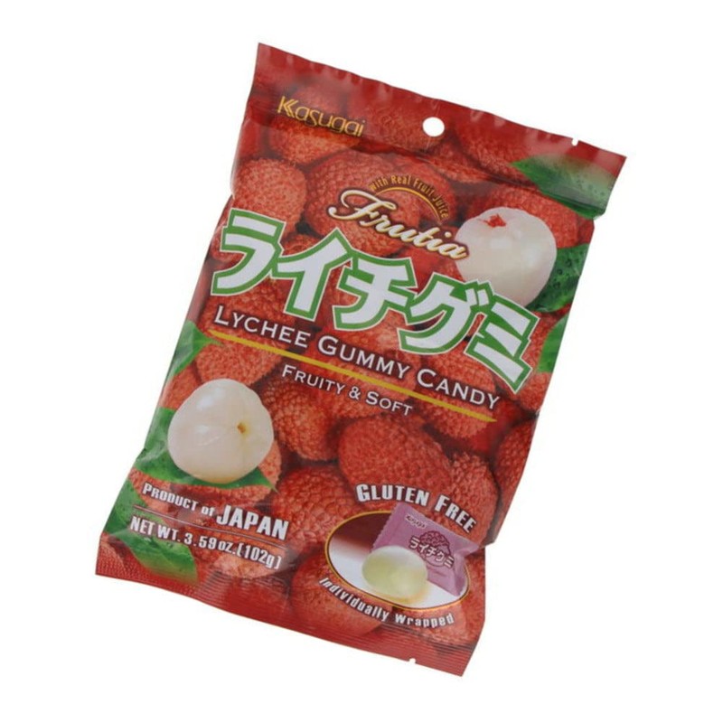 Kasugai Gummy Candy, Lychee, 3.59 Ounce