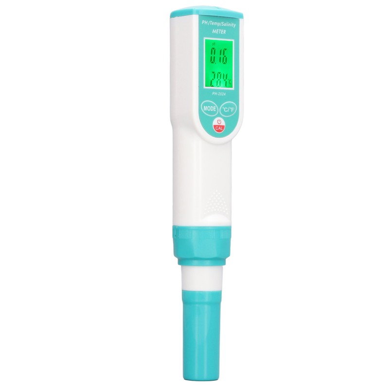 PH Salinity Temperature Tester High Accuracy IP65 Waterproof Portable Digital