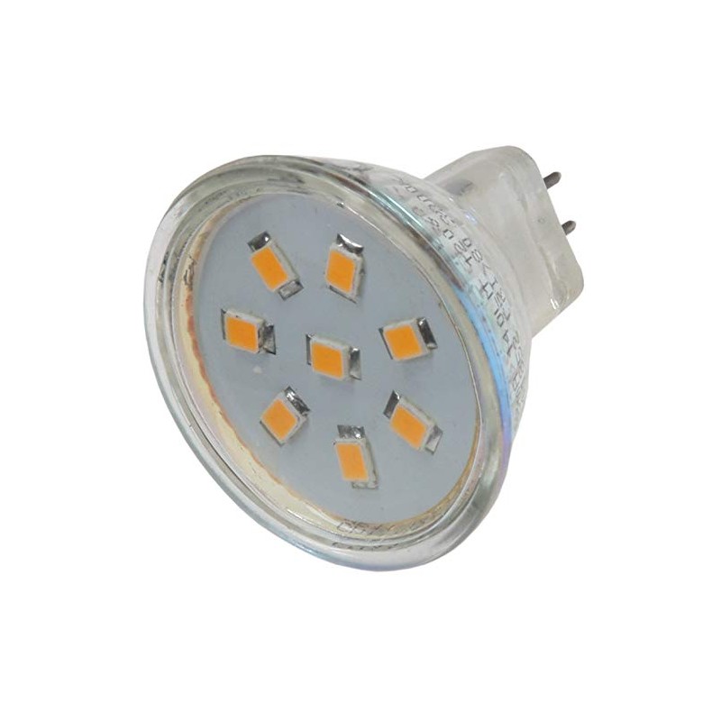 MR11Spotlight 8SMD LEDs 140LM Warm White 12V/2W