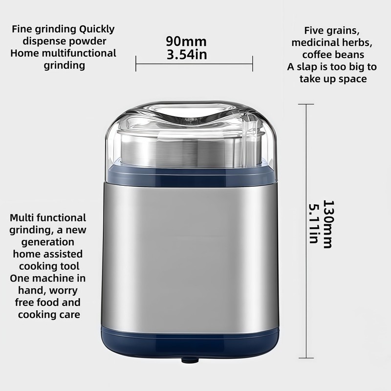 Electric Coffee Grinder 200W, Stainless Steel Blade Spice Grinder with